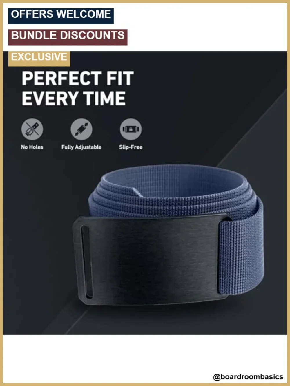 Tactical Belt Adjustable No-Hole Nylon Aluminum Buckle